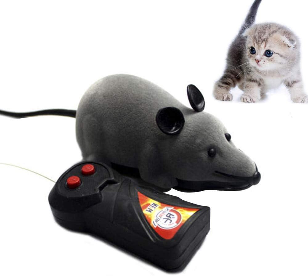 Remote Control Rat Toy, Wireless Remote Control Mouse Toy Fake RC Rat Toy Giant Realistic Rat Model Prank Joke Tricky Toy for Cat Dog Toy
