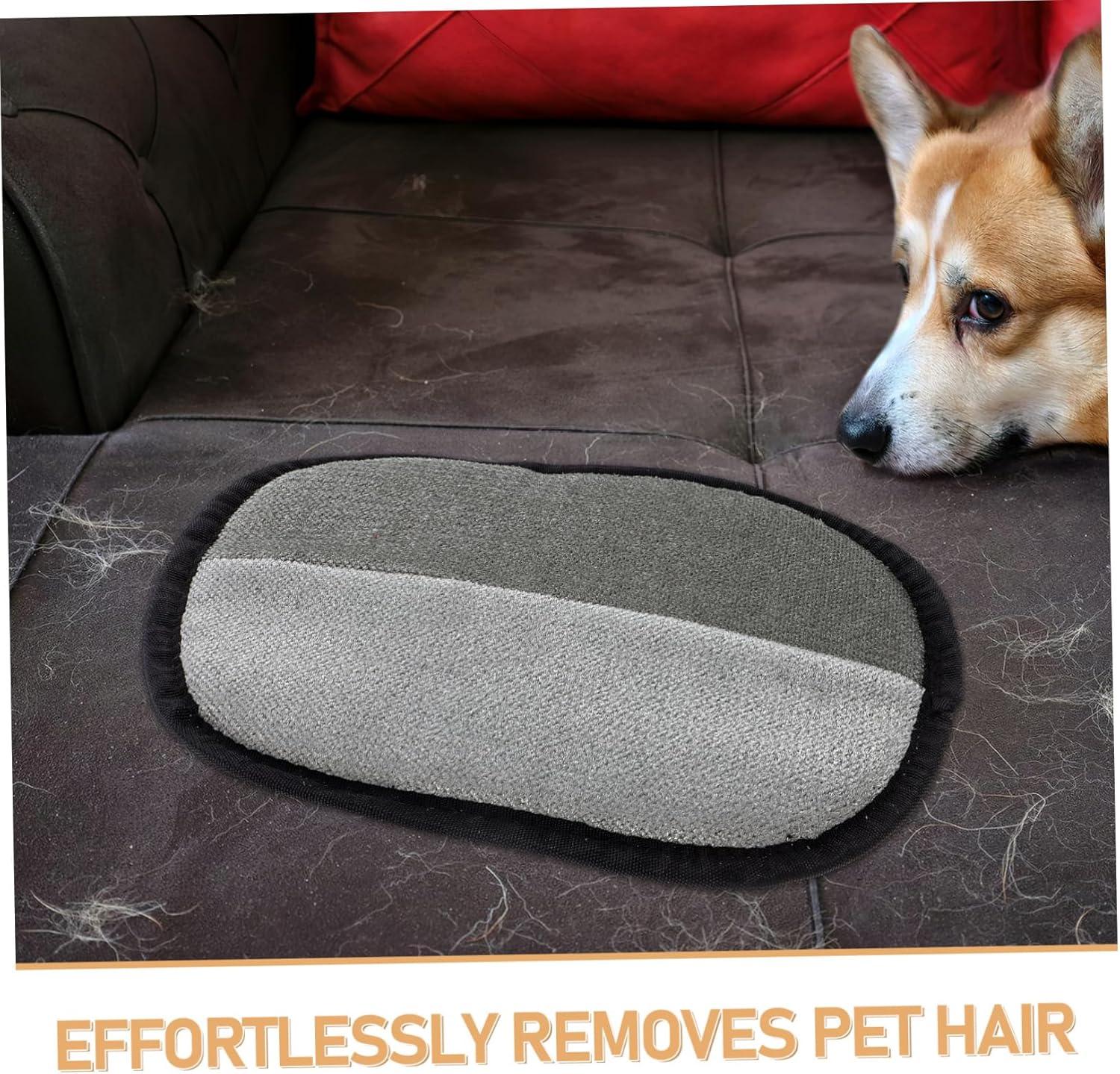 Double-Sided Pet Hair Removal Gloves for Cats and Dogs Washable Grooming Mitts Large Fits All Easy to Hair Brush for Shedding - Pet Supermarket