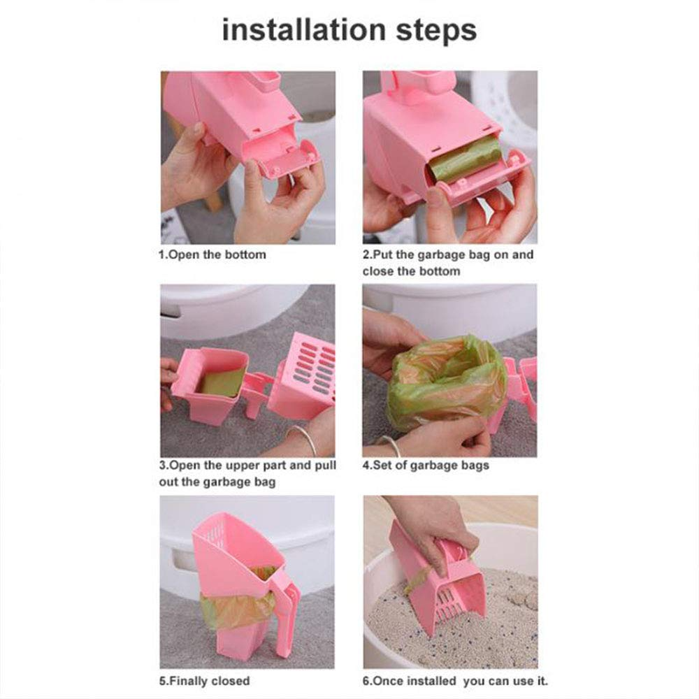 Cat Litter Scoop Integrated Holder with Poop Sifting - Cat Litter Sifter Scoop System - Pet Supermarket