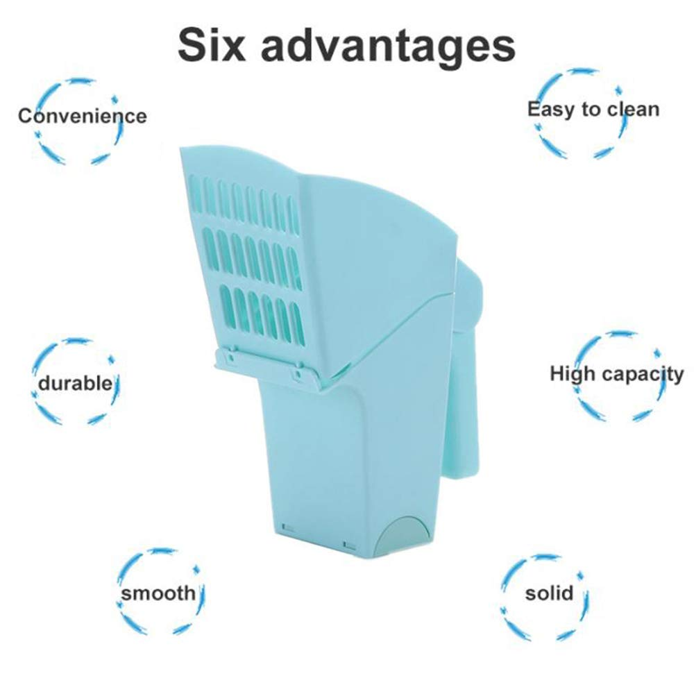 Cat Litter Scoop Integrated Holder with Poop Sifting - Cat Litter Sifter Scoop System - Pet Supermarket