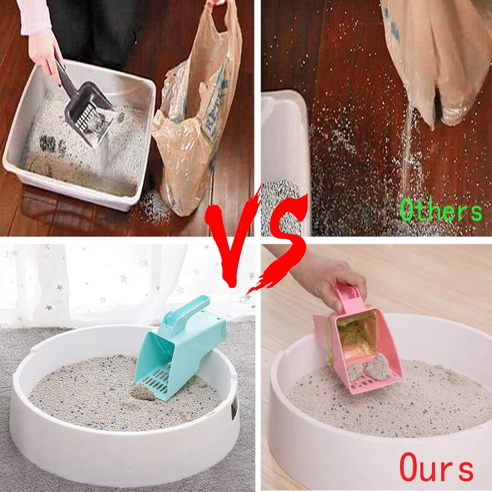 Cat Litter Scoop Integrated Holder with Poop Sifting - Cat Litter Sifter Scoop System - Pet Supermarket