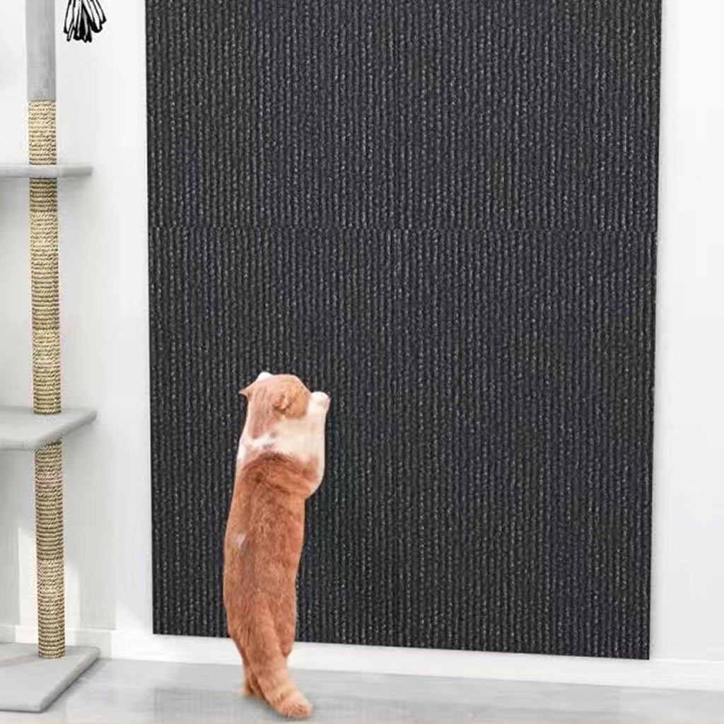 30 cm x 100 cm Self-adhesive Scratching Mat Cat Wall, Scratching Boards Cat Wall, DIY Trimmable Covered Tree Shelves Replacement, DIY Cuttable for Cat Wall Furniture Steps - Pet Supermarket
