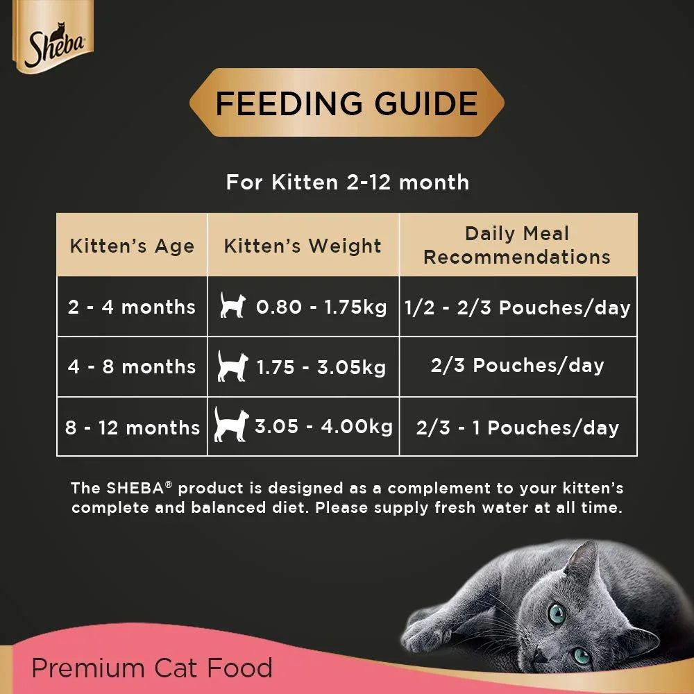 Sheba Premium Loaf Fine Wet Cat Food for Kitten in Chicken 70g - Pet Supermarket