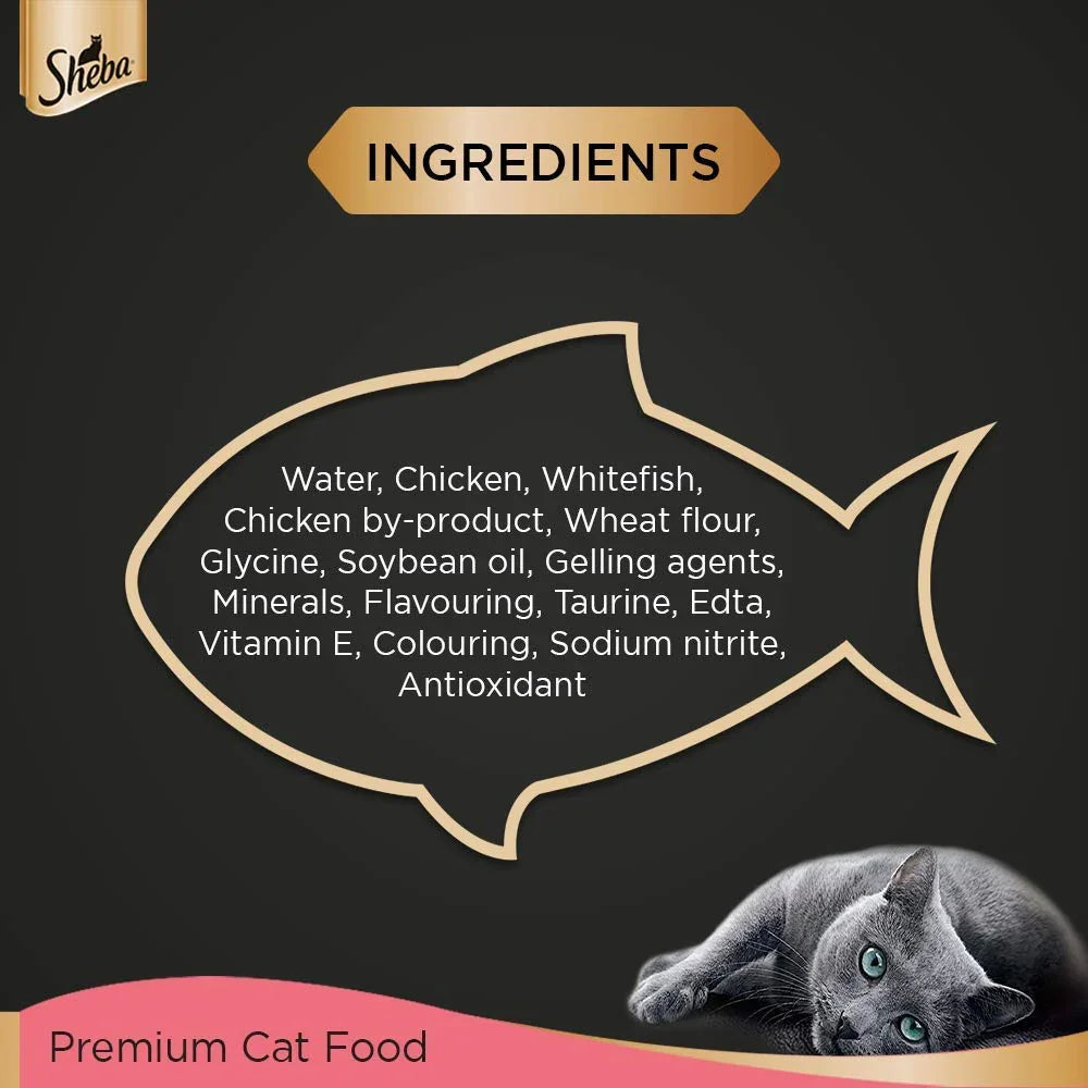 Sheba Premium Loaf Fine Wet Cat Food for Kitten in Chicken 70g - Pet Supermarket