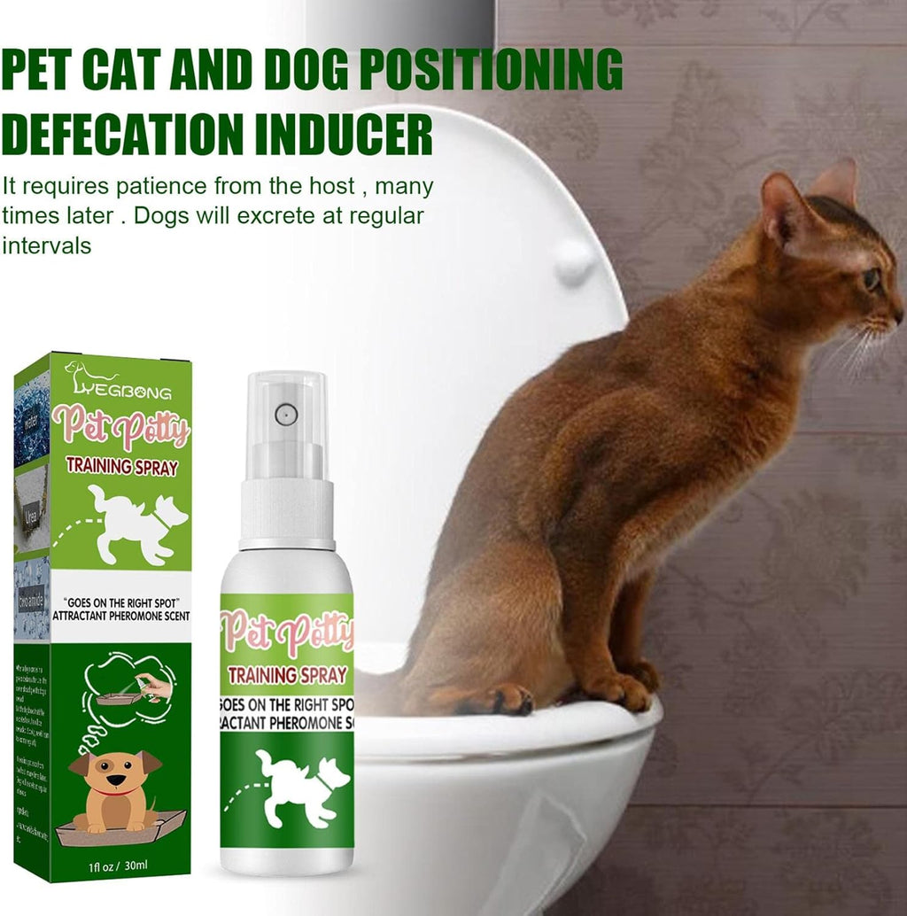 Yegbong 30ml Pet Cat & Dog Toilet Potty Training Spray Defecation and Urination Positioning Inducer - Pet Supermarket