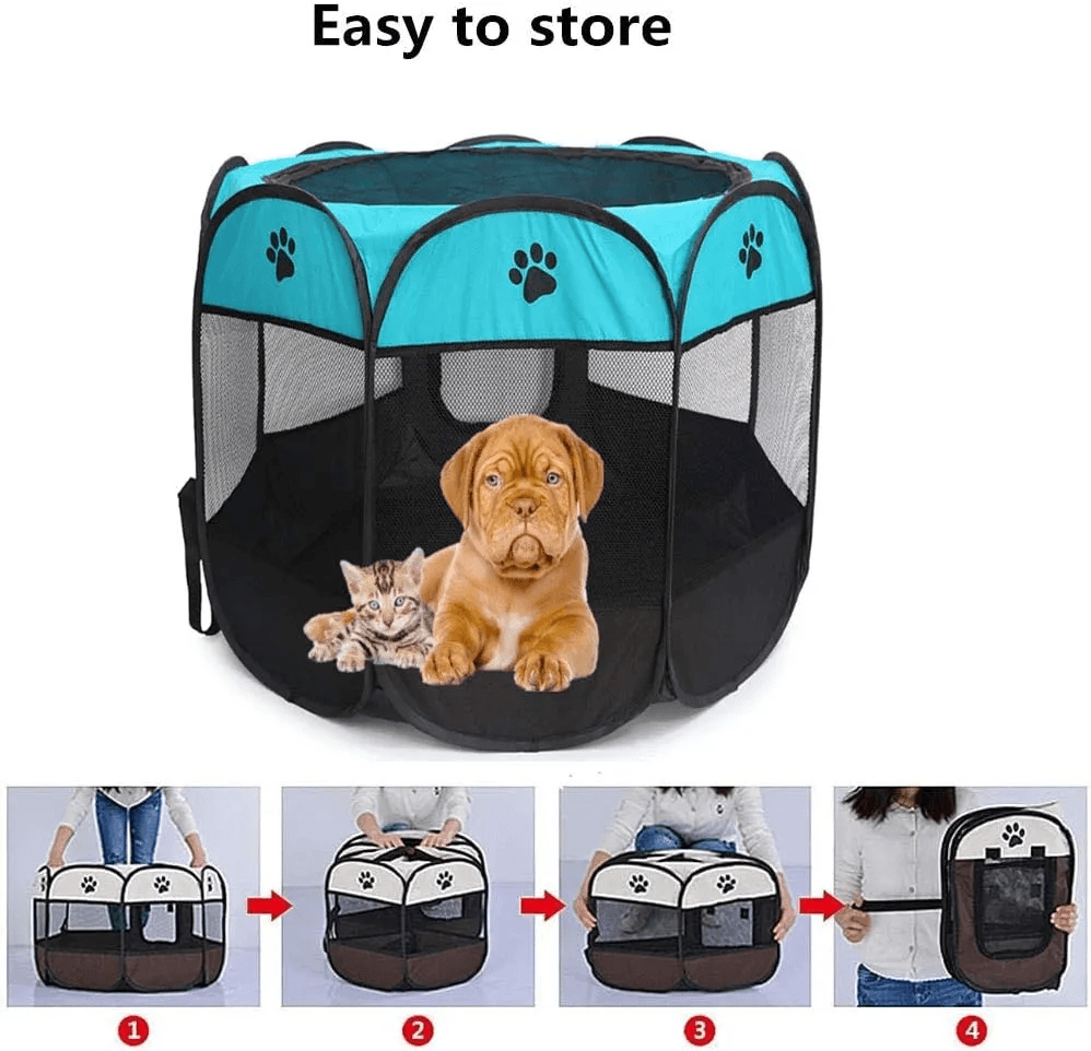 Portable Pet Tent Folding Outdoor/Indoor Dog Cat Tent House For Indoor