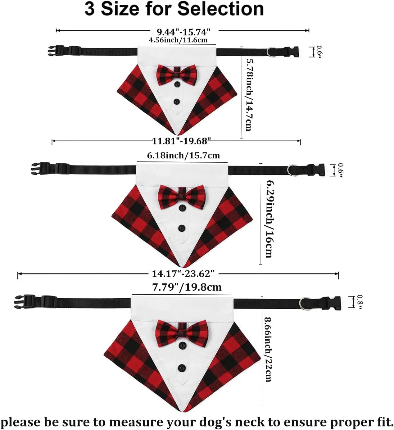 Medium Formal Dog Tuxedo Bandana Dog Wedding Bandana Dog Collar Tie with Bow Tie and Neck Tie Designs Adjustable Collar Formal Tux Dog Bowtie Adjustable Neckerchief - Pet Supermarket