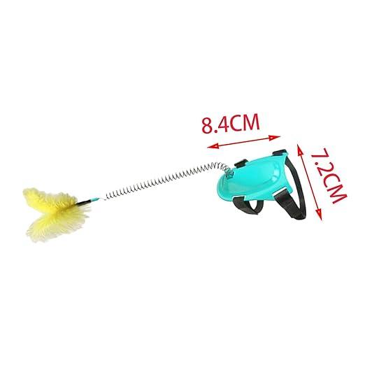 Interactive Cat Feather Toys, Cat Toys for Indoor Cats, Cat Toys with Collar, Self Excited Neck Interactive Teaser - Pet Supermarket