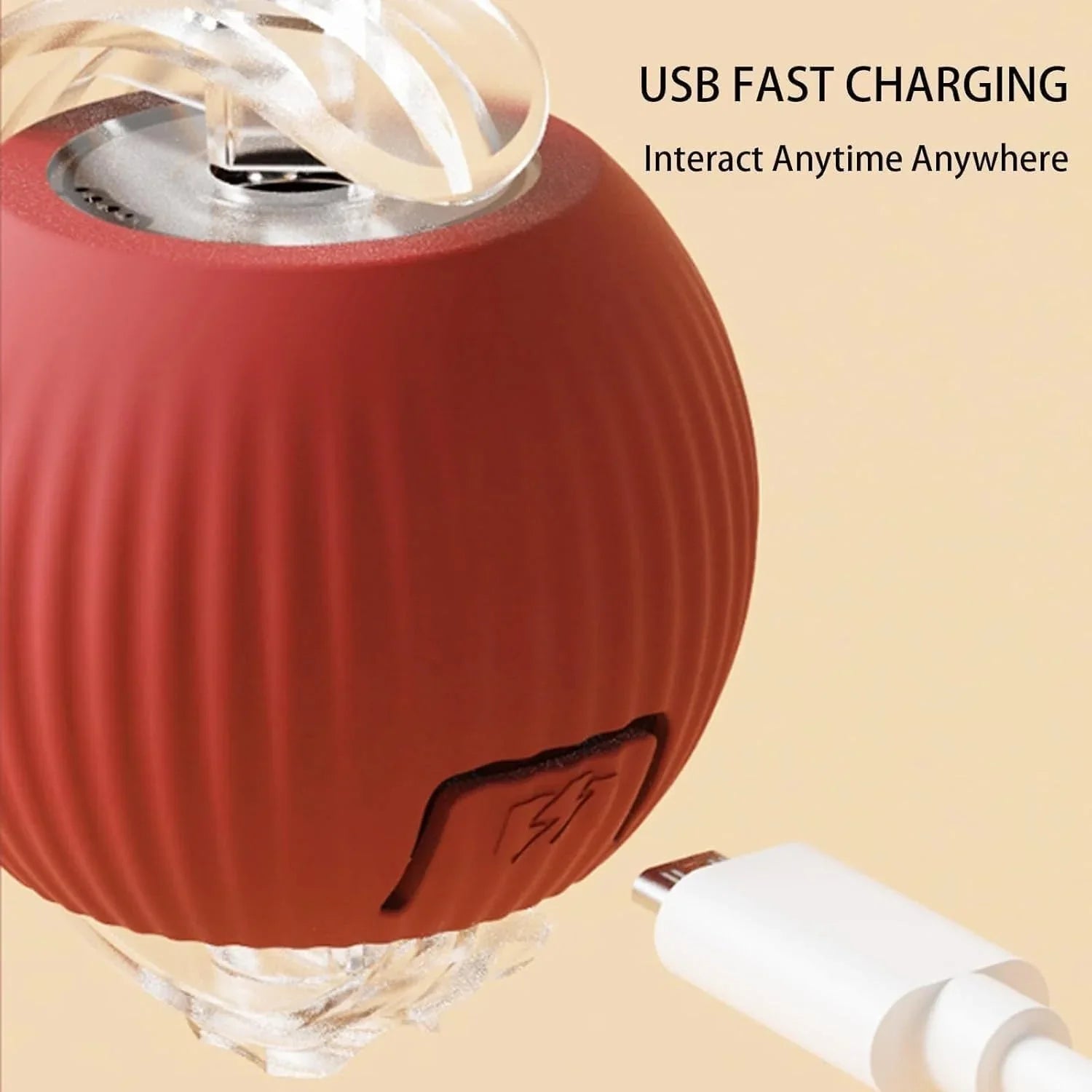 Cat Interactive Ball Cat Toy, Automatic Rolling Ball with Tail, Rechargeable Smart Pet Interactive Toy, Intelligent cat and mouse gam, No Warranty - Pet Supermarket