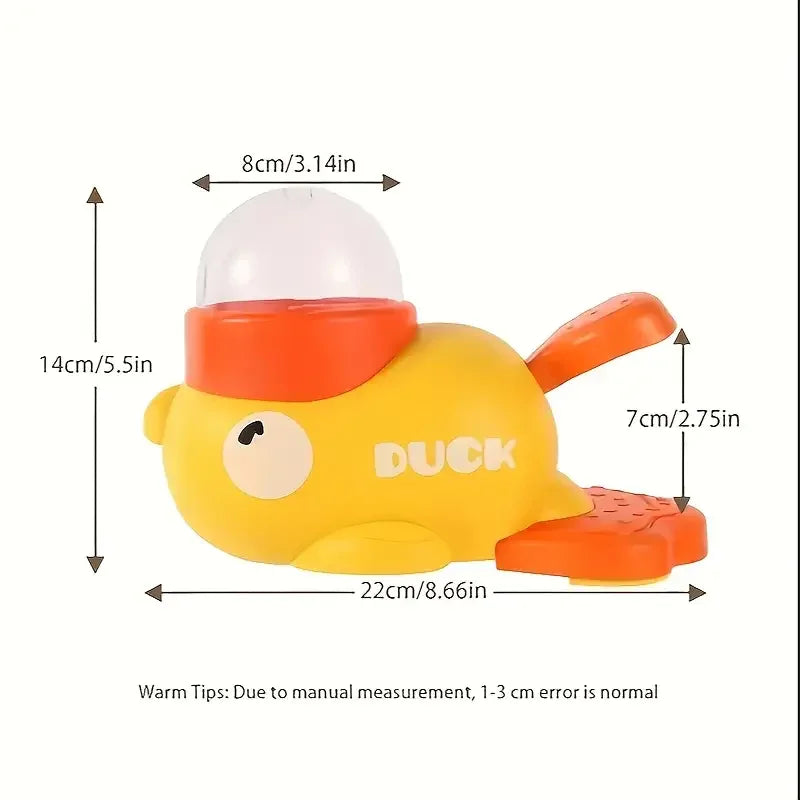 Durable Plastic Duck-Shaped Interactive Dog Treat Dispenser Toy - Mental Stimulation Snack Dispensing Puzzle Feeder with Transparent Window, Puppy Training & Cognitive Development - Pet Supermarket