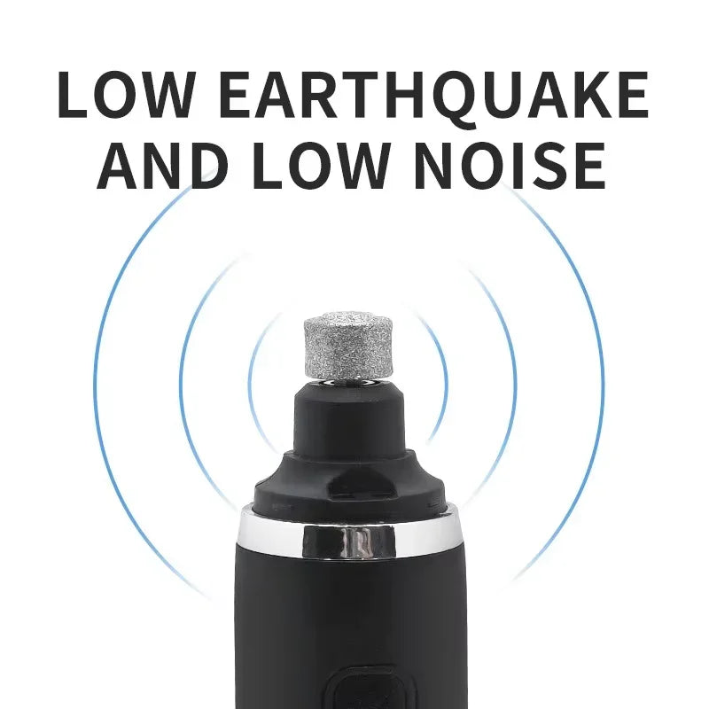 USB Charging Pet Nail Grinder Professional Rechargeable Usb Pet Electric Grinder Led Light Dog and Cat Trimmer - Pet Supermarket