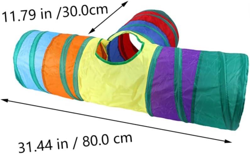 Cat Rattle Paper Tunnel Cat Folding Tunnel Toy Pet Crinkle Tunnel Play Tunnel Kitten Cat Playing Polyester Cotton - Pet Supermarket