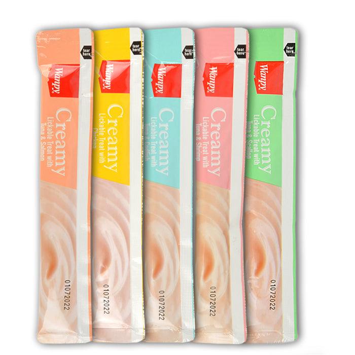 Wanpy Cat Creamy Lickable Treat Assorted Flavour 14GX25 (350gm) - Pet Supermarket