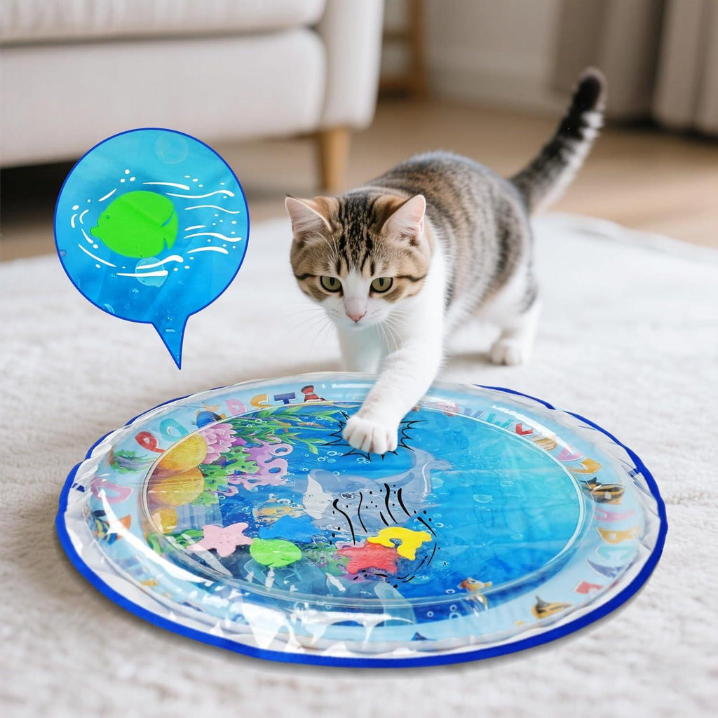 Summer Cooling Pet Water Bed Ice Pad Sleeping Round Mat For Puppy Dogs Cats Pet Kennel Cool Cold Water Sensory - Pet Supermarket