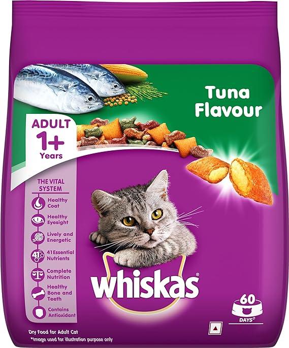 Whiskas Adult Dry Cat Food (+1 year) Tuna Flavor 3kg