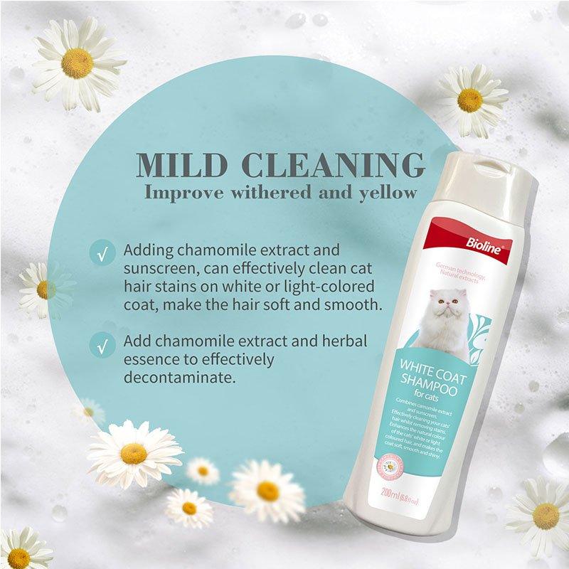 Bioline White Coat Shampoo for Cats 200ML